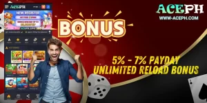 5% - 7% Payday Unlimited Reload Bonus